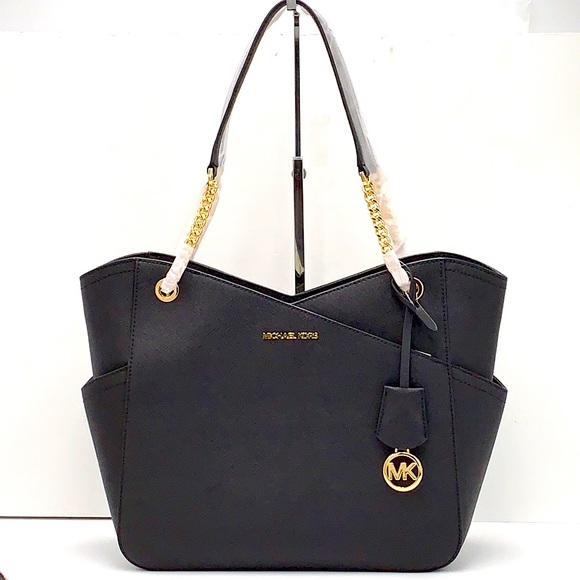 MICHAEL KORS
Jet Set Large Saffiano Leather XChain Shoulder Bag BLACK COLOR - Picture 2 of 14